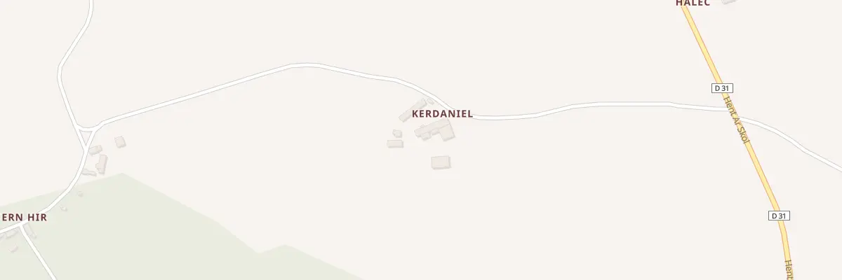 Plan du 5031 Kerdaniel à Gurunhuel