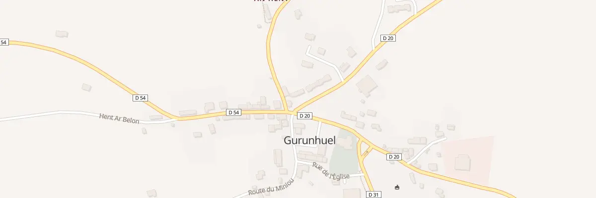 Plan du 1 Hent Ar Chap à Gurunhuel