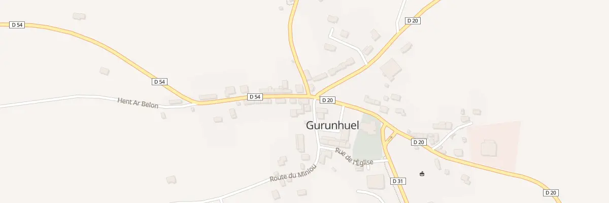 Plan du 1 Hent Ar Léguer à Gurunhuel