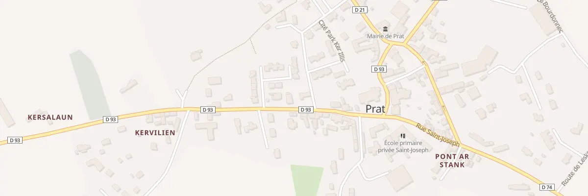 Plan du 8 Rue du 19 Mars à Prat