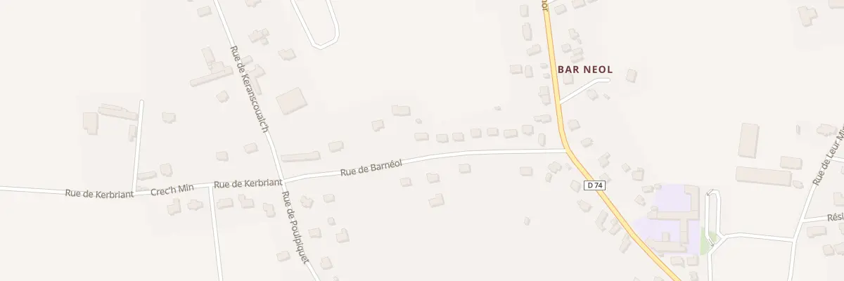 Plan du 14 Rue de Barnéol à Penvénan