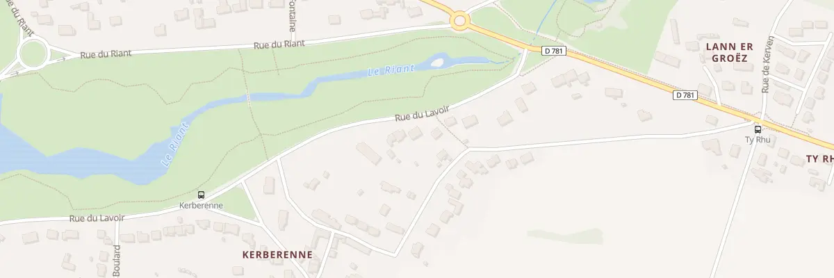 Plan du 50 Rue du Lavoir à Riantec
