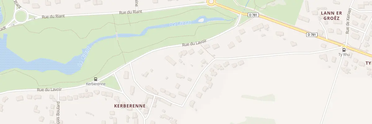 Plan du 46 Rue du Lavoir à Riantec
