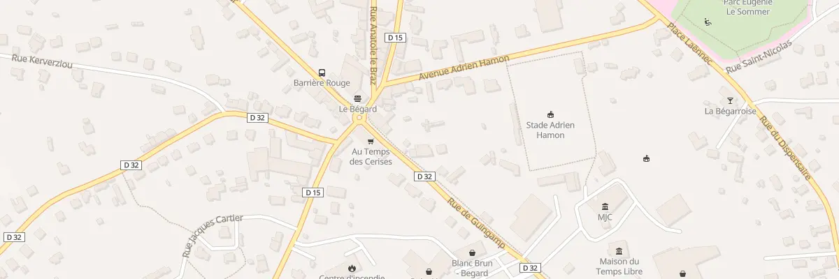 Plan du 5 Rue de Guingamp à Bégard
