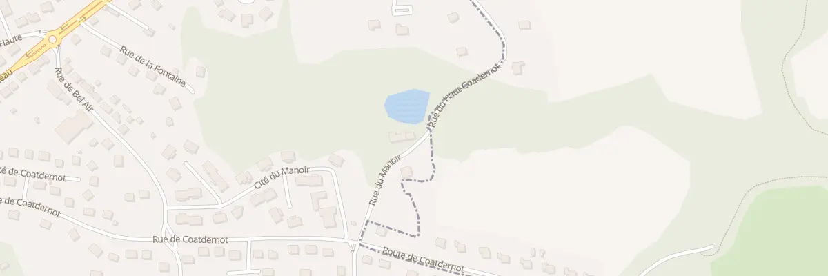 Plan du 1 Rue du Manoir à Rostrenen