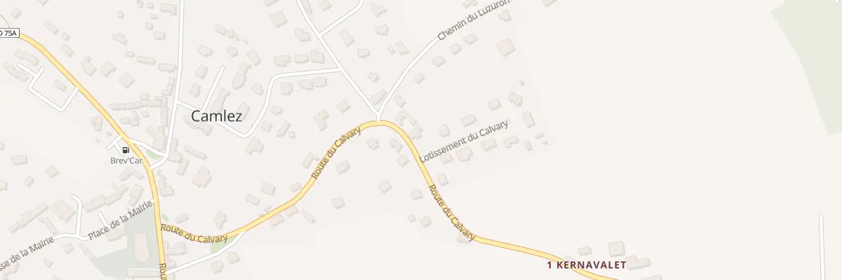 Plan du 17 Rte du Calvary à Camlez
