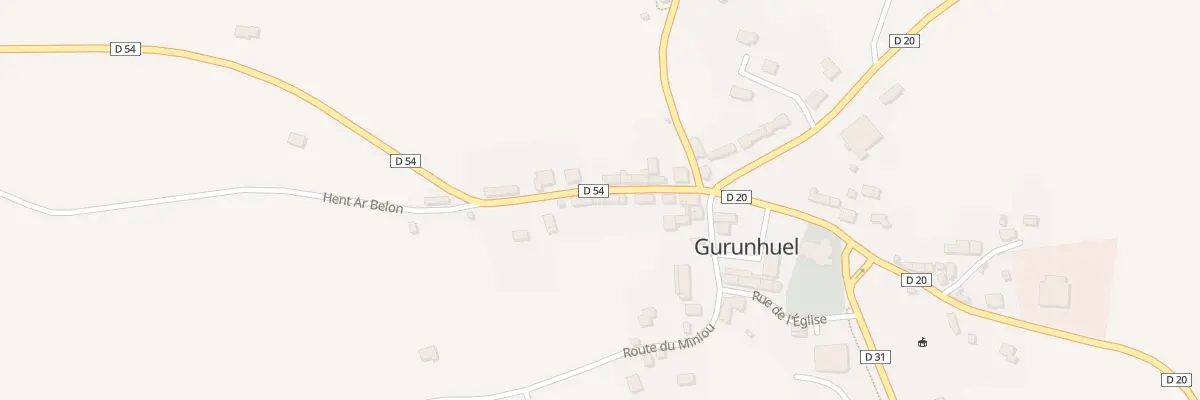 Plan du 5084 Au Bourg à Gurunhuel