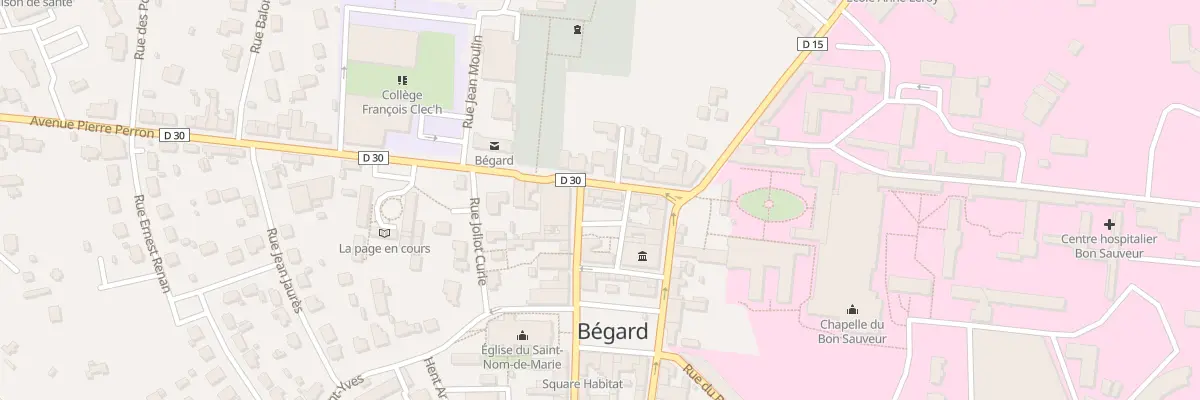 Plan du 5 Av Pierre Perron à Bégard