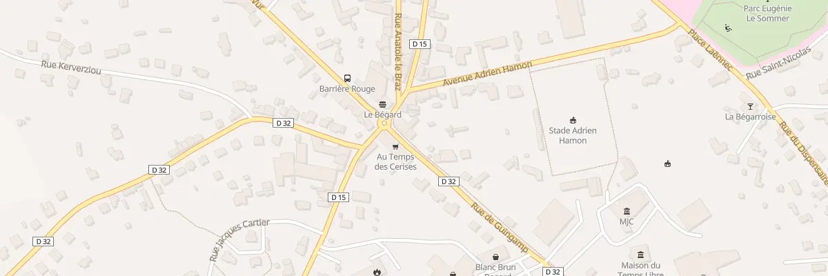Plan du 1 Rue de Guingamp à Bégard
