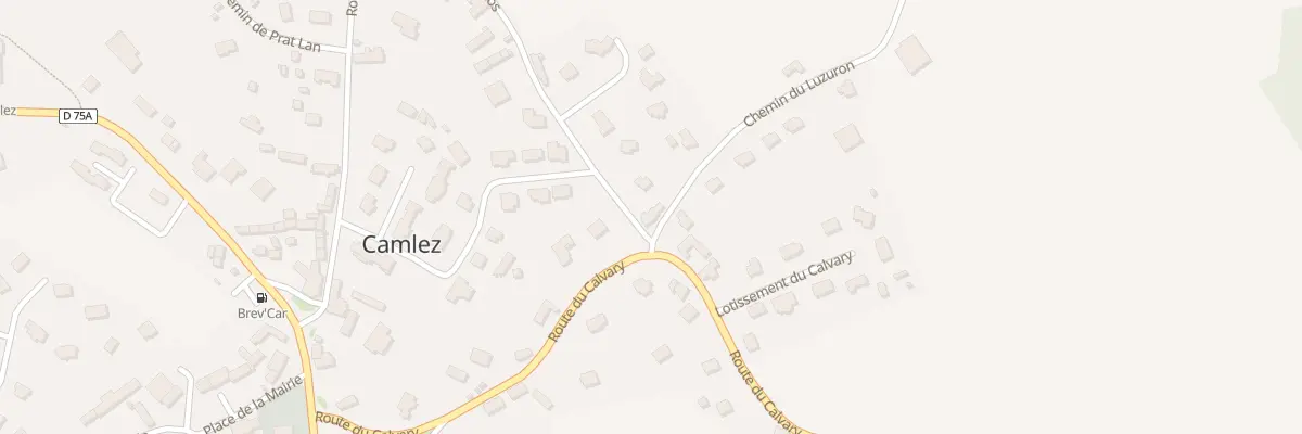 Plan du 13 Rte du Calvary à Camlez