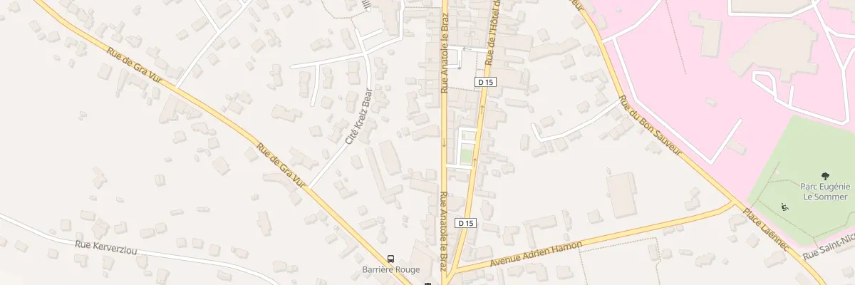 Plan du 56 Rue Anatole le Braz à Bégard