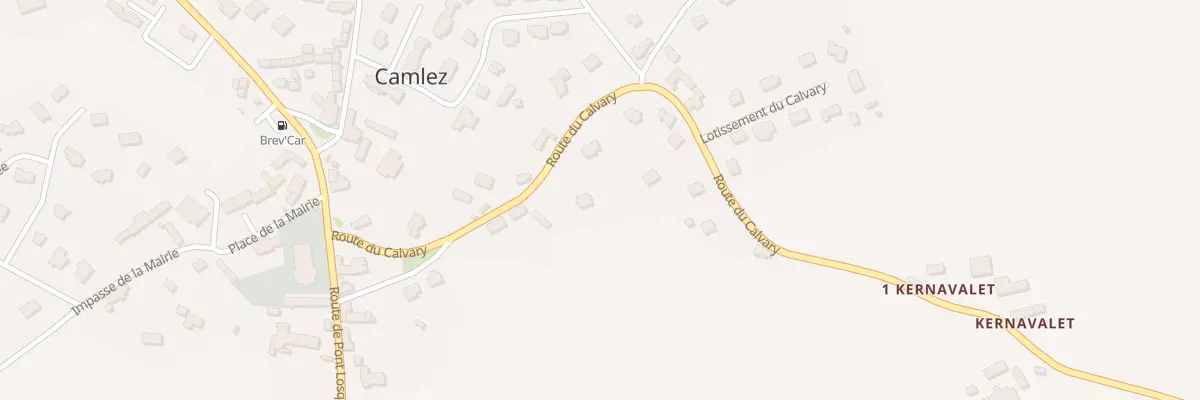 Plan du 4 Rte du Calvary à Camlez
