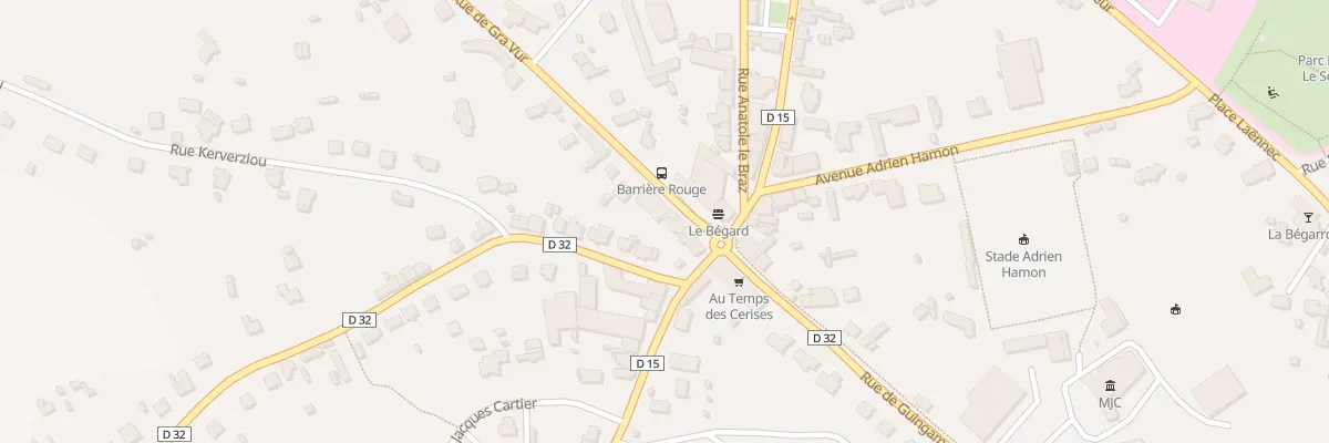Plan du 5 Rue de Gra Vur à Bégard