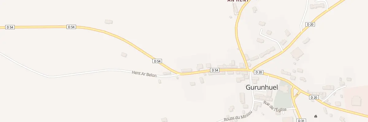 Plan du 14 Hent Ar Léguer à Gurunhuel