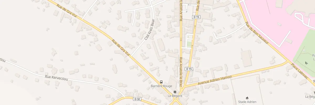 Plan du 56B Rue Anatole le Braz à Bégard