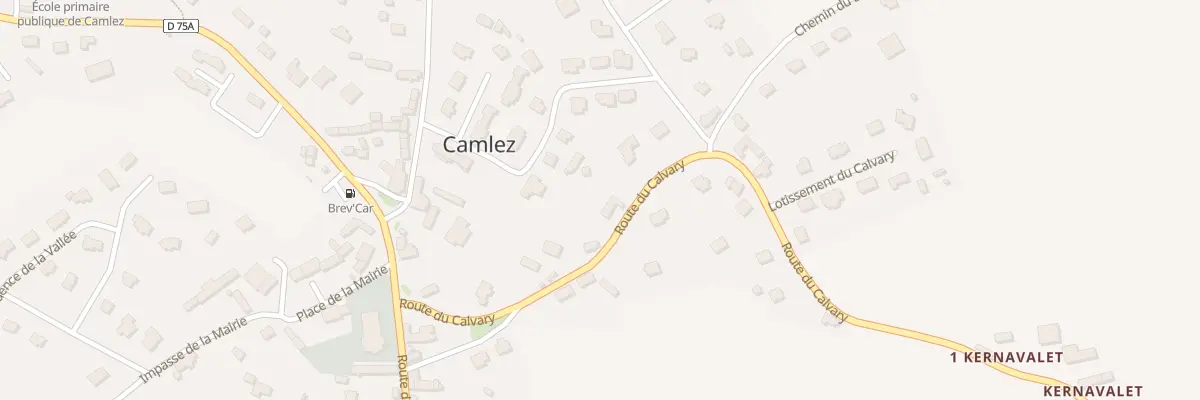 Plan du 9 Rte du Calvary à Camlez