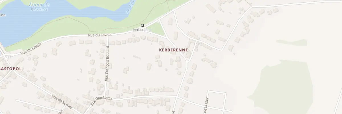 Plan du 12 Rue de Kerberenne à Riantec