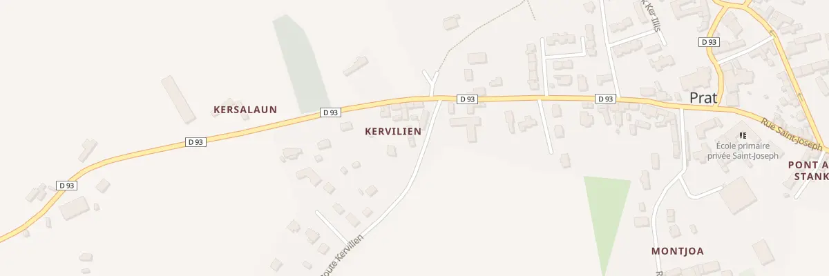 Plan du 4 Rte Kervilien à Prat