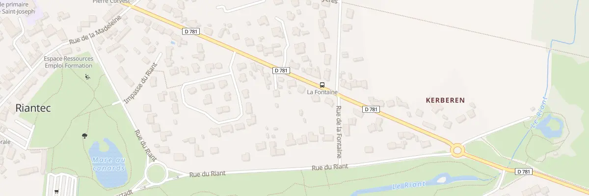 Plan du 30 Rte de Plouhinec à Riantec