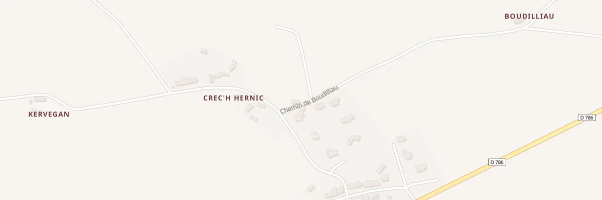Plan du 9000 Crech Hernic à Coatréven