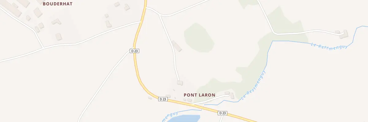 Plan du 6660 Pont Laron à Rostrenen