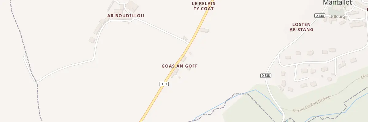 Plan du 98 Goas ar Goff à Mantallot