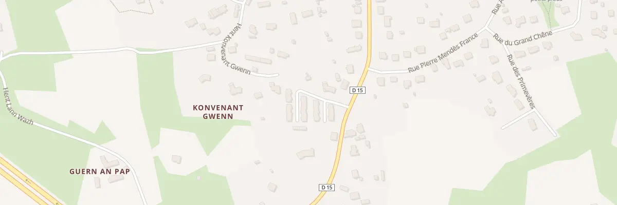 Plan du 2 Hent Meur à Bégard