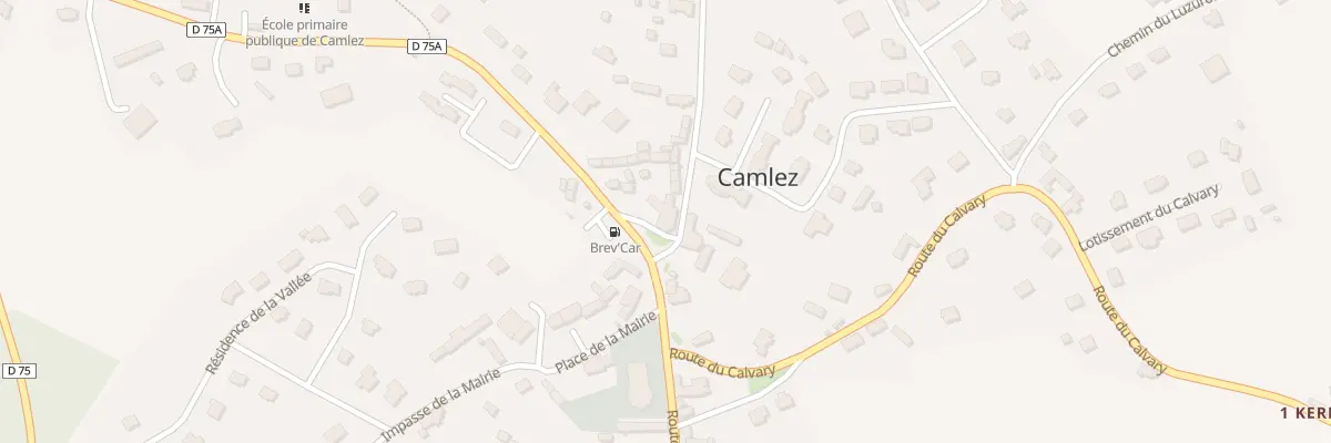 Plan du 1 Rte de Penvénan à Camlez