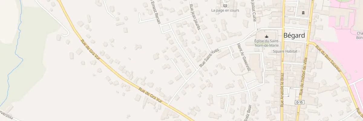 Plan du 3 Rue Ernest Renan à Bégard