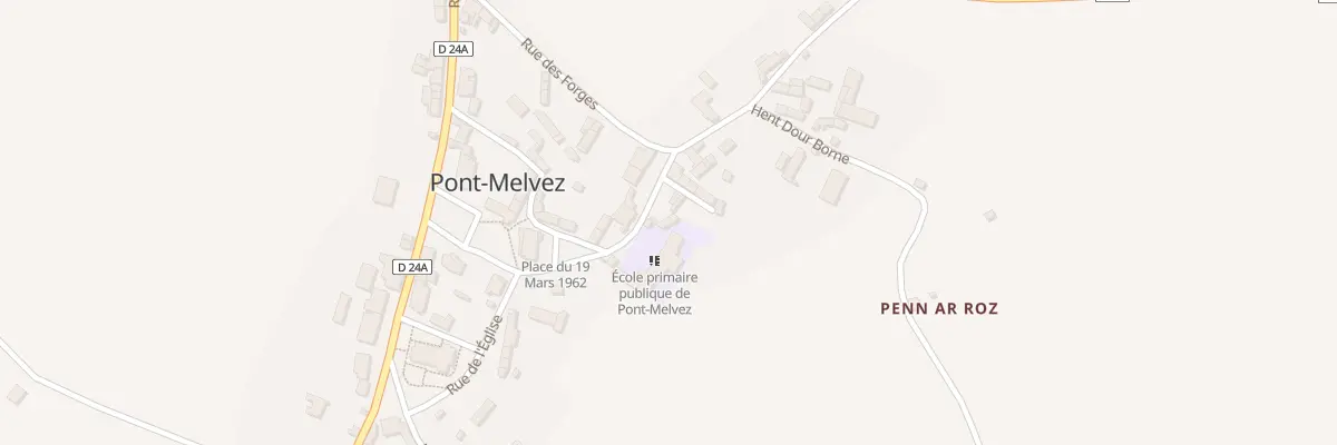 Plan du 8 Rue de l’Ecole à Pont-Melvez
