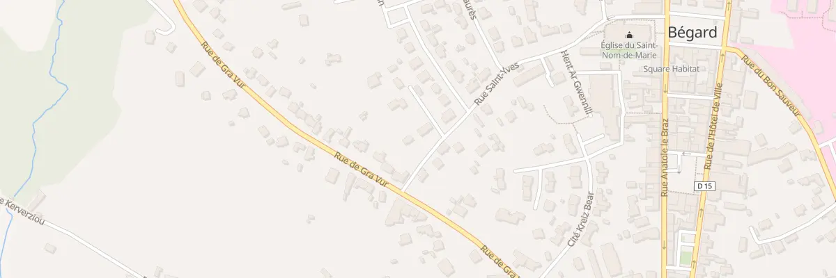 Plan du 24 Rue Saint Yves à Bégard