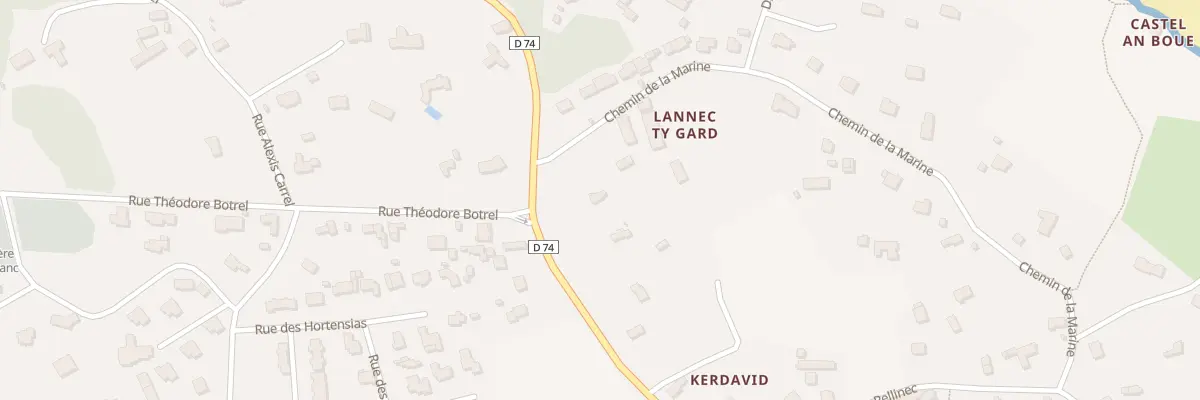 Plan du 20 Kerdavid à Penvénan