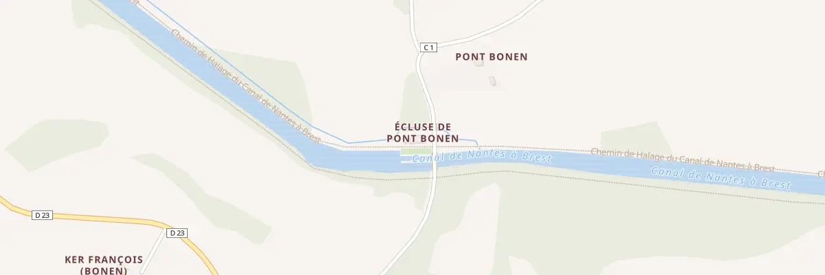 Plan du 5276 Skluz Pont Bonen à Rostrenen
