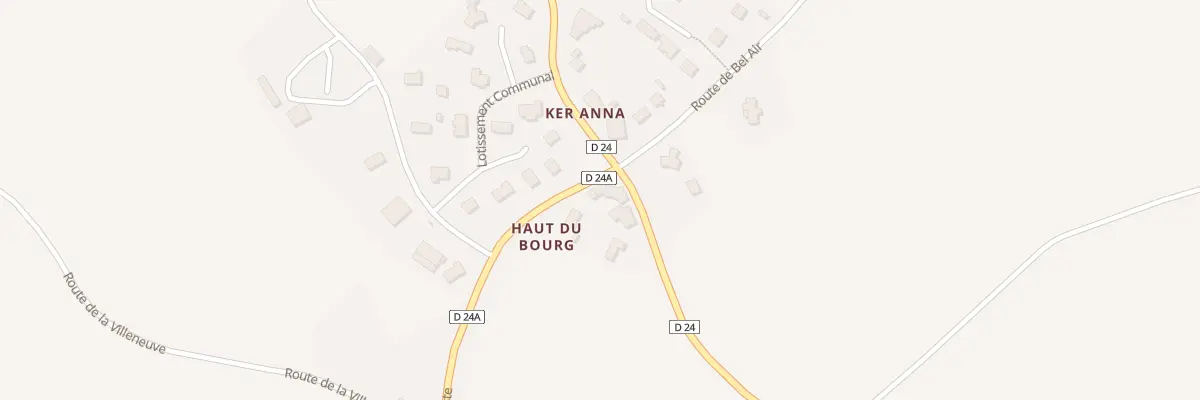 Plan du 2 Haut du Bourg à Pont-Melvez
