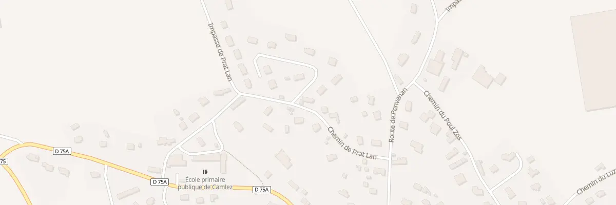 Plan du 8 Che de Prat Lan à Camlez