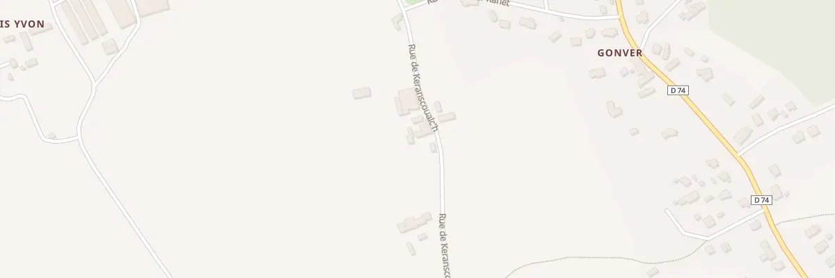 Plan du 15 Rue de Keranscoualc’h à Penvénan