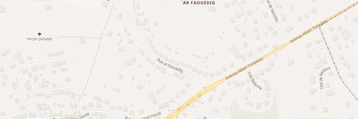 Plan du 12 Rue du Faouedic à Rostrenen