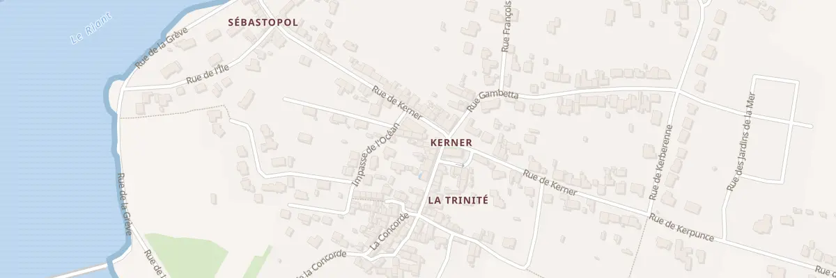 Plan du 2 Rue Fernande Uzel à Riantec