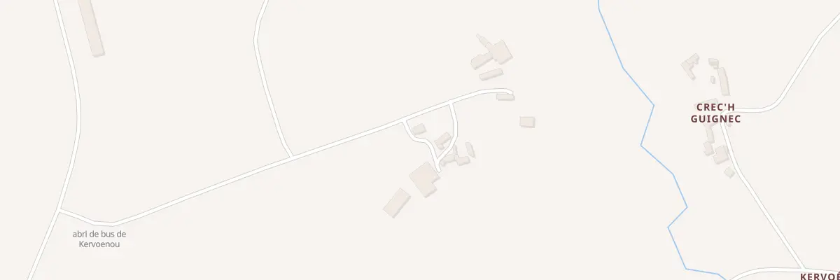 Plan du 1 Kervenou à Louargat