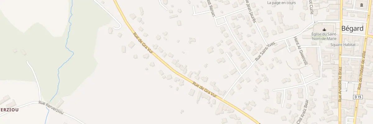 Plan du 44 Rue de Gra Vur à Bégard