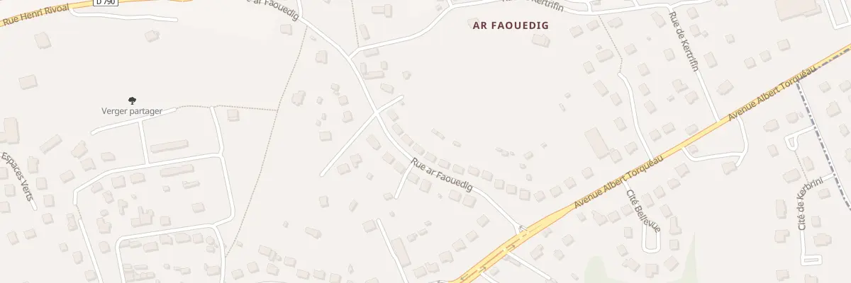 Plan du 18 Rue du Faouedic à Rostrenen