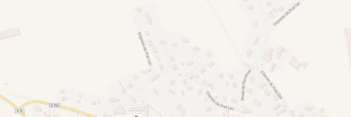 Plan du 3 Lot de Prat Lan à Camlez
