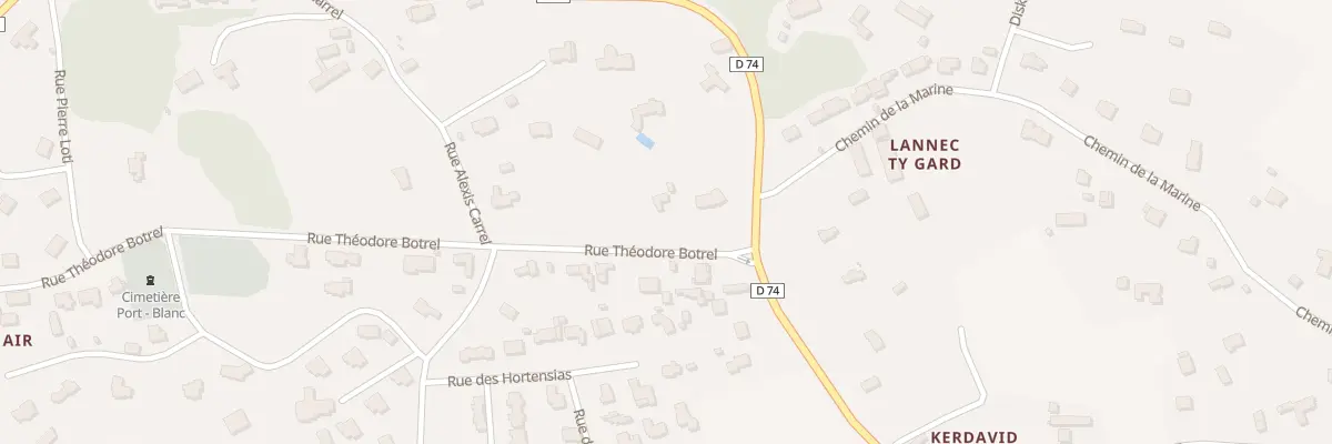 Plan du 4 Rue Théodore Botrel à Penvénan
