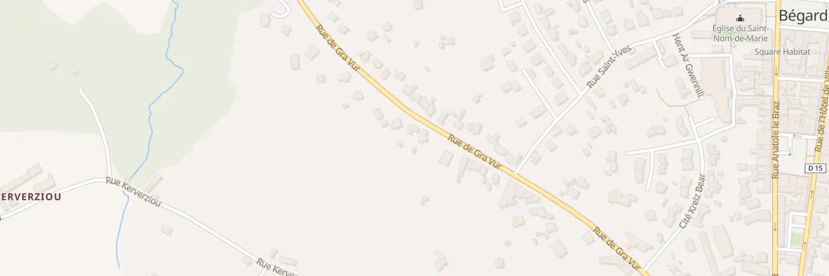 Plan du 57 Rue de Gra Vur à Bégard