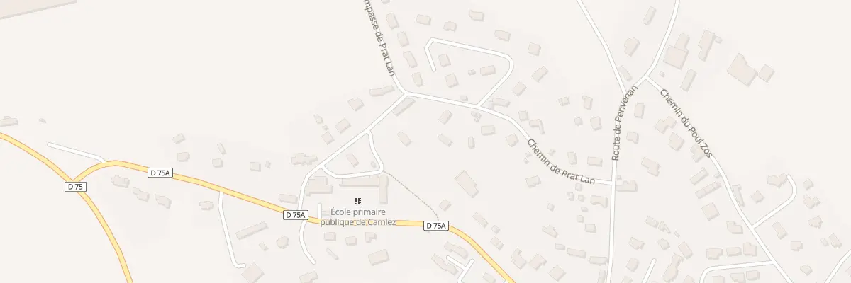 Plan du 17 Che de Prat Lan à Camlez