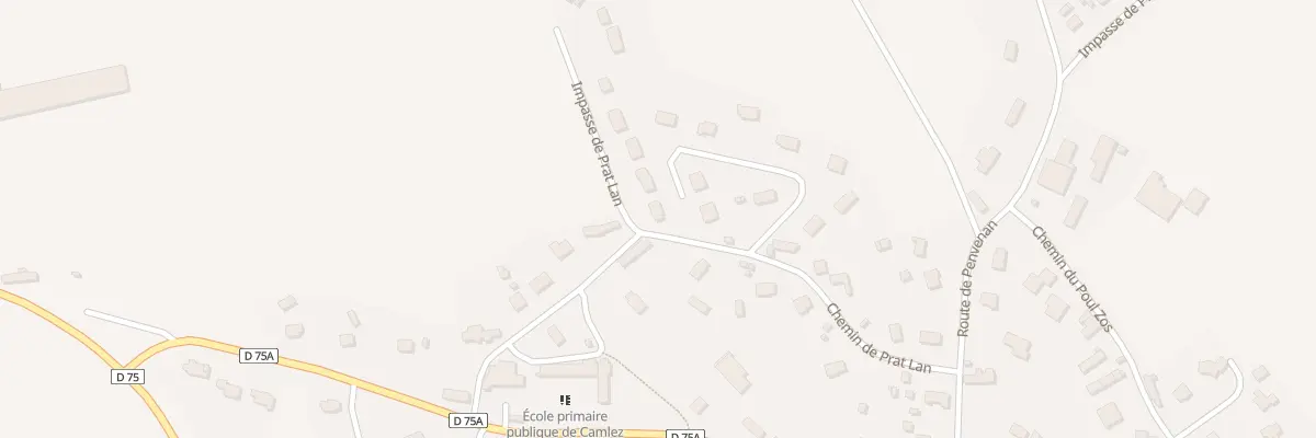 Plan du 4 Lot de Prat Lan à Camlez