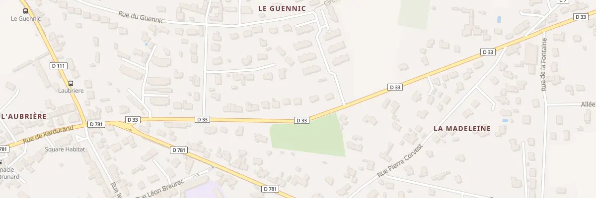 Plan du 29 Rte de Merlevenez à Riantec