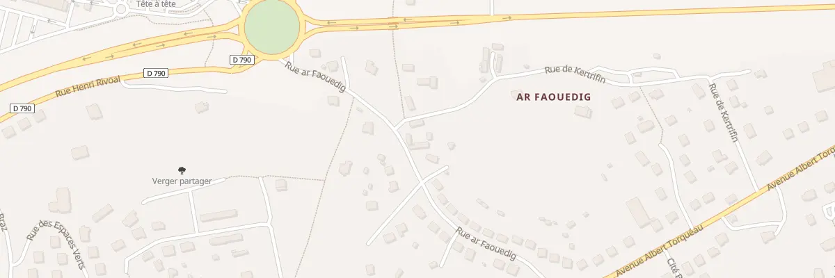 Plan du 26 Rue du Faouedic à Rostrenen