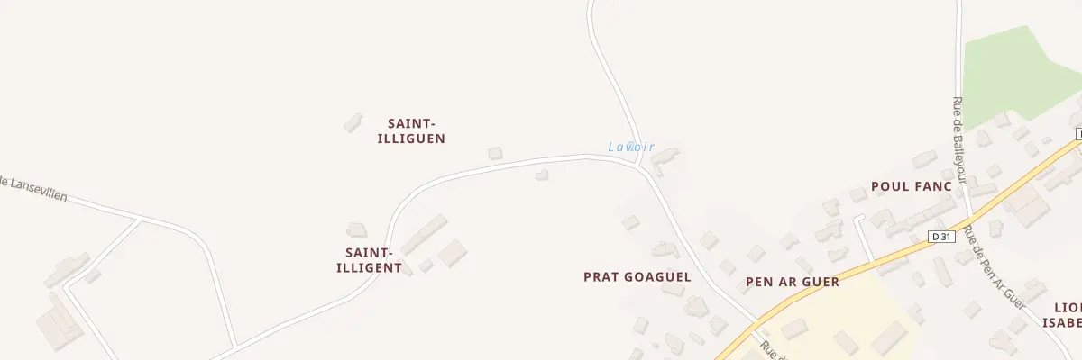 Plan du 13 Rue de Saint Elligent à Penvénan
