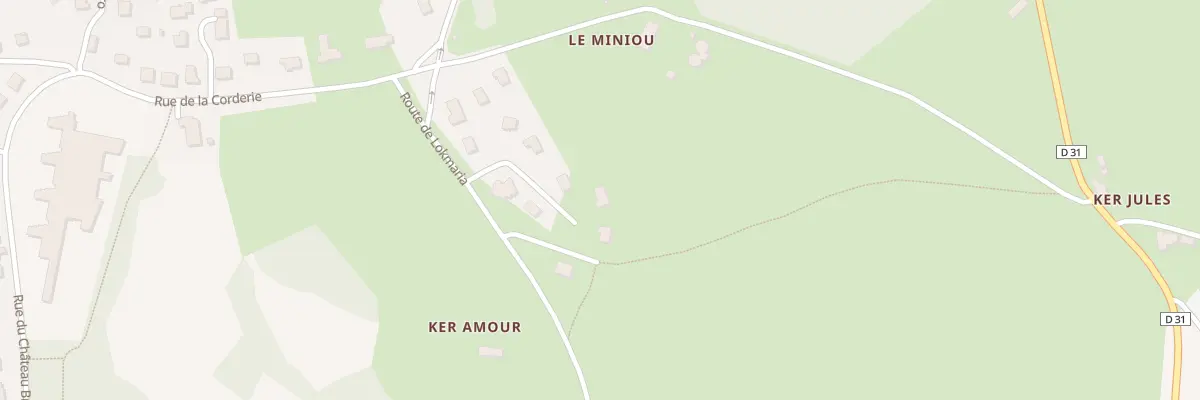 Plan du 9 Rue Mathurin Méheut à Rostrenen